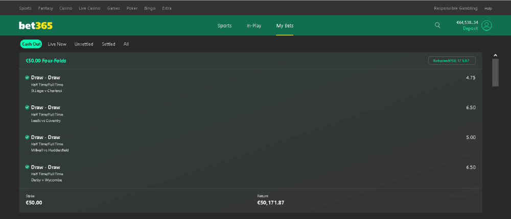Bet 365 Professional Soccer Fixed Matches 1X2