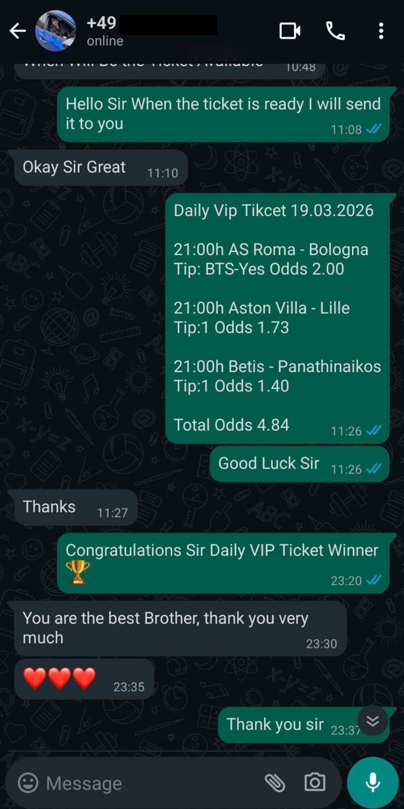 Bet 365 Professional Fixed Matches and Correct Score From Europe